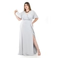 thumbnail image 1 of Vestido largo con abertura Roman Fashion / Tallas Extras, 2010 (Gris) gris 42, 1 of 6