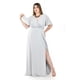 thumbnail image 1 of Vestido largo con abertura Roman Fashion / Tallas Extras, 2010 (Gris) gris 38, 1 of 6