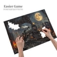 thumbnail image 4 of 500 PCS Mysterious Steam Train Whimsical 500 Piece Wooden Puzzles,Brain Challenge,Creative Activity Hobbies For Adults,Vintage Style Steam Train Stress Relieving Puzzle 500 Piece,Relax Yourself, 4 of 6
