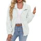 thumbnail image 1 of Chaqueta Suave y Cálida con Cremallera y Larga para Mujer L, 1 of 7