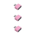 thumbnail image 3 of jesticaly OTG Adapter USB Phone Data Sharing Photo Converter Electronic Connector Household Smartphone Replacement Accessory Pink 3Set, 3 of 6