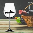 thumbnail image 4 of Copas de vino de tiburón de 300ml con tiburón, diseño único, transparente para barras de boda regalos de navidad de Gris perfecl Copas de cóctel, 4 of 8