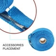 thumbnail image 4 of 197In Exhaust Heat Wrap Roll for Motorcycle Fiberglass Heat Shield Tape with 4 Stainless Ties,Blue, 4 of 7