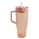 thumbnail image 3 of Termo de Plástico con Tapa Doble y Popote, Vaso Alto Reutilizable con Asa Ergonómica, Capacidad 1.2 Litros, Color Rosa, 3 of 6