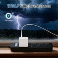 thumbnail image 6 of VILONG Outdoor Surge Protector Waterproof Power Strip- 5 Outlets Charging, 6ft Extension Cord, 45° Flat Plug for Yard & Camping, ETL Listed, Black, 6 of 10