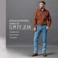 thumbnail image 1 of Wrangler Men's Premium Performance Cowboy Cut Slim Fit Jean, Stonewashed, 32W x 34L, 1 of 4