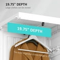 thumbnail image 6 of HOMCOM Portable Wardrobe Cube 8 Compartments, White, 47.96 lbs, 6 of 11