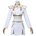 thumbnail image 5 of ZTACE POP Singer Stars Costume - Mira Zoey Rumi White Outfit Full Set, Women Costume Party Outfit Dress, Halloween Cosplay Party Outfits - Beige, S, 5 of 8