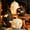 White, variant on Terracotta-Effect Bat Cutout Pumpkin, Halloween LED Light Up Resin Pumpkin Lantern with Bat Hollow Design for Indoor Outdoor Party Decor