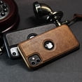 thumbnail image 4 of Cell Phone Case Quality Pu Leather Mobile Phones Cases for iPhone 11 12 13 14 15 Pro Max X Xr Black Luxury Business Cover(for iPhone 15 Pro/Black), 4 of 8