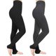 thumbnail image 1 of Medias de invierno con forro de lana Pantalones de yoga cálidos de cintura alta para mujer con bolsillos, 1 of 6