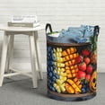 thumbnail image 6 of Fotbe Halloween Fruit Platter Pattern Laundry Basket with Handles, Waterproof Large Laundry Hamper, Wash Bag for Corner Dorm, Rolling Laundry Basket with Handles-Medium, 6 of 6