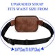 thumbnail image 4 of Riñonera para Mujer Riñonera Riñonera Resistente al Agua Ligera Moda Pecho Bolsas con 3 Bolsillos con Cremallera para Viajes Correr Senderismo Ciclismo CA0 PU Cuero Marrón esquí esquí Gafas de esquí, 4 of 5