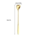thumbnail image 4 of kurtrusly Stainless Steel Tea Spoon Portable Coffee Juice Beverage Seasoning Ice Cream Teaspoon Kitchen Gadget Accessory Type 12, 4 of 8