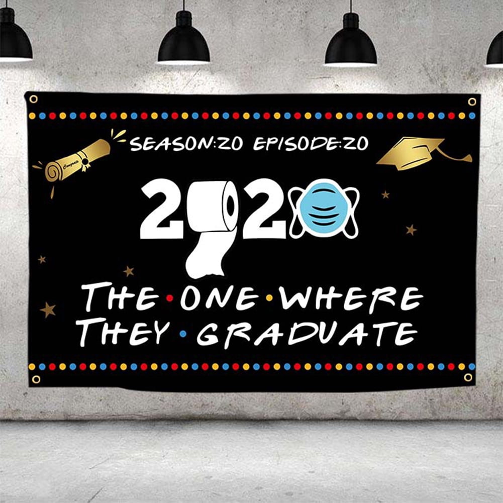 96*144CM Class of 2020 Graduation Decoration Banner Set