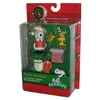 Peanuts Charlie Brown Christmas (2010) Forever Fun Santa Snoopy Figure w/ Suit, Donation Well & Woodstock