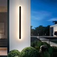 thumbnail image 5 of Luz blanca cálida de 23,6 pulgadas, luz de pared de tira larga LED simple, elegante lámpara colgante de pared de acrílico esmerilado, adecuada para uso en iluminación decorativa exterior/interior Sailing Electrónica, 5 of 5