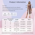 thumbnail image 7 of Alvivi Women Halter Mesh Color Block Leotard Dress Lyrical Modern Contemporary Ballet Dancewear Reddish Brown S, 7 of 7