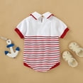 thumbnail image 2 of Newborn Baby Bodysuits Cotton Knitted Toddler Boys Girls Jumpsuit Outfit Short Sleeve Infant Children Clothing One Piece Overall, 2 of 5