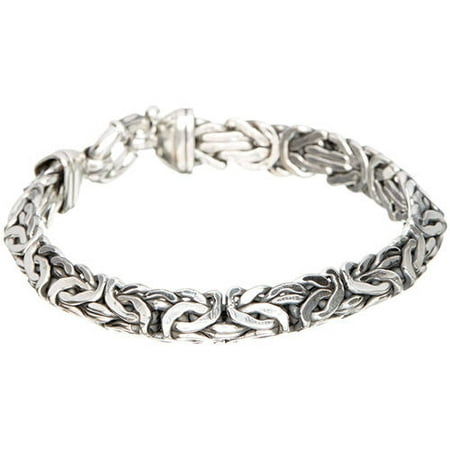 Pori Jewelers Sterling Silver Fancy Byzantine Bracelet