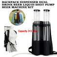 thumbnail image 4 of Dwellnix Portable Backpack Dual Dispenser Beer Drink Liquid Shot Pump Camping Organizer, 4 of 7