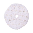 thumbnail image 2 of jifeng Mini Christmas Tree Skirt 15" Tree Apron for Farmhouse Holiday Doorway Gold Stars, 2 of 9