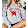 thumbnail image 4 of Floral Chiefs Team Sweatshirt for Women, Teens & Kids Red Coquette Bow Sports Team Sweater Gray Sweatshirt Adult Small, 4 of 4