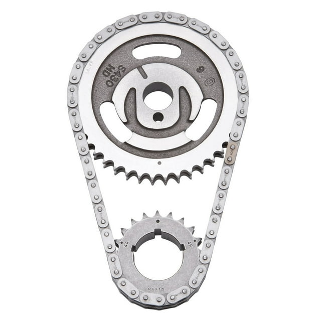 Edelbrock Ensemble de Vitesses 7820 Performer; pour Utilisation avec Moteurs Ford à Petit Bloc 1962-1984; à Chaîne; Double Rouleau; Non Ajustable; 3 Vitesses de Vilebrequin