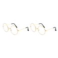 thumbnail image 3 of Guardurnaity Montura de gafas redondas Unisex para hombre/mujer, gafas falsas transparentes, monturas redondas para gafas Type4 NO4, 3 of 6