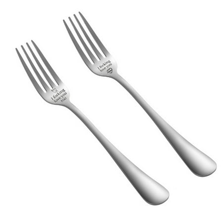 

2 Pcs Stainless Steel Forks Household Dessert Forks Simple Cutlery Feeding Tools