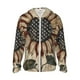 thumbnail image 1 of Fotbe USA Sunflower Flag Chaqueta con Protección Solar UPF 50+ para Hombre y Mujer, Camisa con Capucha y Bolsillos-Medium, 1 of 7