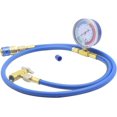 thumbnail image 3 of HAHADAXA R134A Car AC Refrigerant Charge Hose Kit, R134a Charging 59'' Hose with Gauge and R134A Can Tap Valve, R134A Low Side Adapter, for R134A R12 or R22 refrigerant Ac Charge Kit, 3 of 6