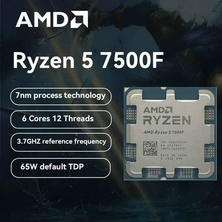 Amd 100-100000597BOX Ryzen 5 7500f 6-core Chip Processorwraith