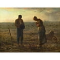 thumbnail image 3 of Millet, Jean-Francois 18x15 Black Modern Framed Museum Art Print Titled - The Angelus, 3 of 5