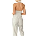 thumbnail image 4 of Sunloudy Camisola Femenina, Verano Color Sólido Cuello Halter Casual Chaleco Crop Tops con Botones para Adultos, S/M/L/XL Sunloudy  moda, 4 of 6