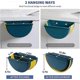 thumbnail image 5 of Hanging Kitchen Trash Can Wall Mounted Waste Bin (Dark Blue), 5 of 5