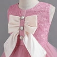 thumbnail image 5 of Bearichfupo Toddler Kids Girl Dress Summer Sleeveless Bowknot Princess Dress Catwalk Performance Dress, Sizes 10-11 Years, 5 of 6