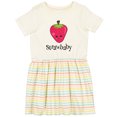 thumbnail image 3 of Inktastic Cute Strawberry Strawbaby Girls Toddler Dress, 3 of 5