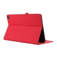 thumbnail image 4 of Case for Amazon Fire Max 11 13th Generation 2023, Fabric PU Leather Folio Cover Soft TPU Inner Multiple Viewing Angles Stand with Card Slots - Red, 4 of 5