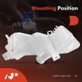 thumbnail image 5 of A-Premium Windshield Washer Fluid Reservoir Tank Assembly Compatible with Nissan Altima 2019-2024 - with Cap & Pump, Replace Part 289106CA0A-PFM, 5 of 6