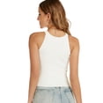 thumbnail image 4 of Womens Crop Tops 2024 Cute Crew Neck Knit Ribbed Summer Tank Top Trendy Sexy Sleeveless Basic Shirt, 4 of 5