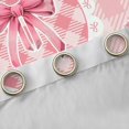thumbnail image 5 of Feelyou Kawaii Bowknot Teens Black Out Curtains, Fashion Princess Ribbon Curtains Pack of 2 (42x63 Each), Fashion Pink Buffalo Bedroom Curtains, Black Out Curtains Decor, 5 of 7