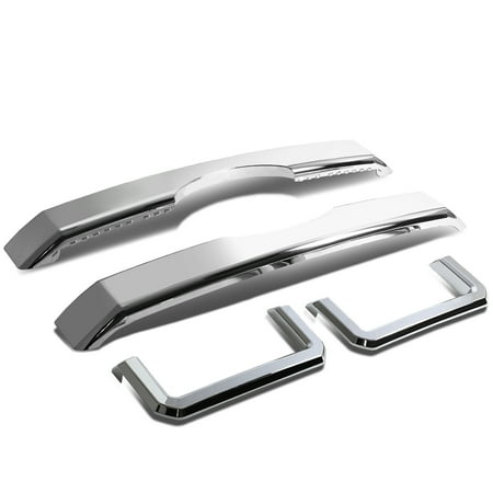 For 2011 to 2016 Ford Super Duty ABS Plastic Set of 4 Grill Overlay Covers Front Grille (Chrome) 12 13 14 15