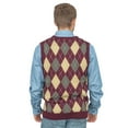 thumbnail image 5 of Step Brothers Brennan & Dale Sweater Vest Halloween Costume, 5 of 5