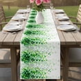 thumbnail image 4 of Spring Green Leaves Table Runner 70 Inches, Watercolor Country Vines Botanical Bed Runner Dresser Scarves Tabletop for Indoor Outdoor Parties/Ceremony/Banquet, 13" x 70", 4 of 9