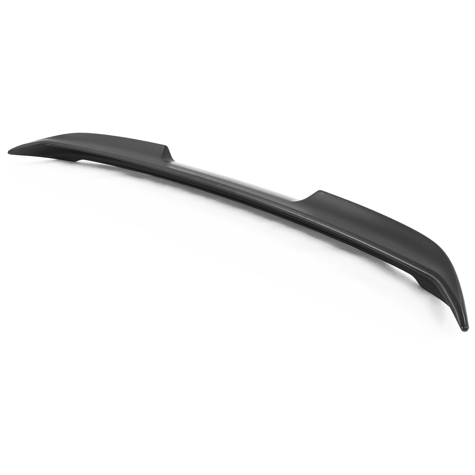 Ikon Motorsports Trunk Spoiler Compatible With 2022-2026 Subaru WRX 5th, Unpainted Black ABS Plastic Rear Wing Deck Lid Lip Tail Trim