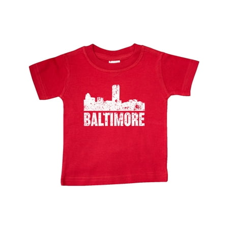 

Inktastic Baltimore Skyline Grunge Gift Baby Boy or Baby Girl T-Shirt