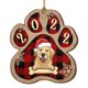 thumbnail image 1 of Puntoco Lovely Christmas Dog colgante de madera colgante impreso Puntoco Puntoco-2918, 1 of 1