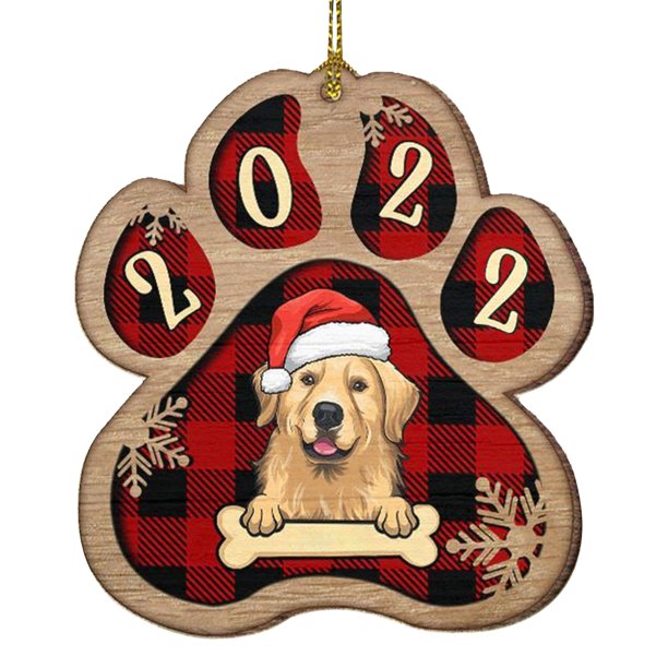 Puntoco Lovely Christmas Dog colgante de madera colgante impreso Puntoco Puntoco-2918