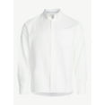 thumbnail image 7 of Free Assembly Men's Oxford Woven Shirt With Long Sleeves, Sizes XS-3XL, 7 of 7